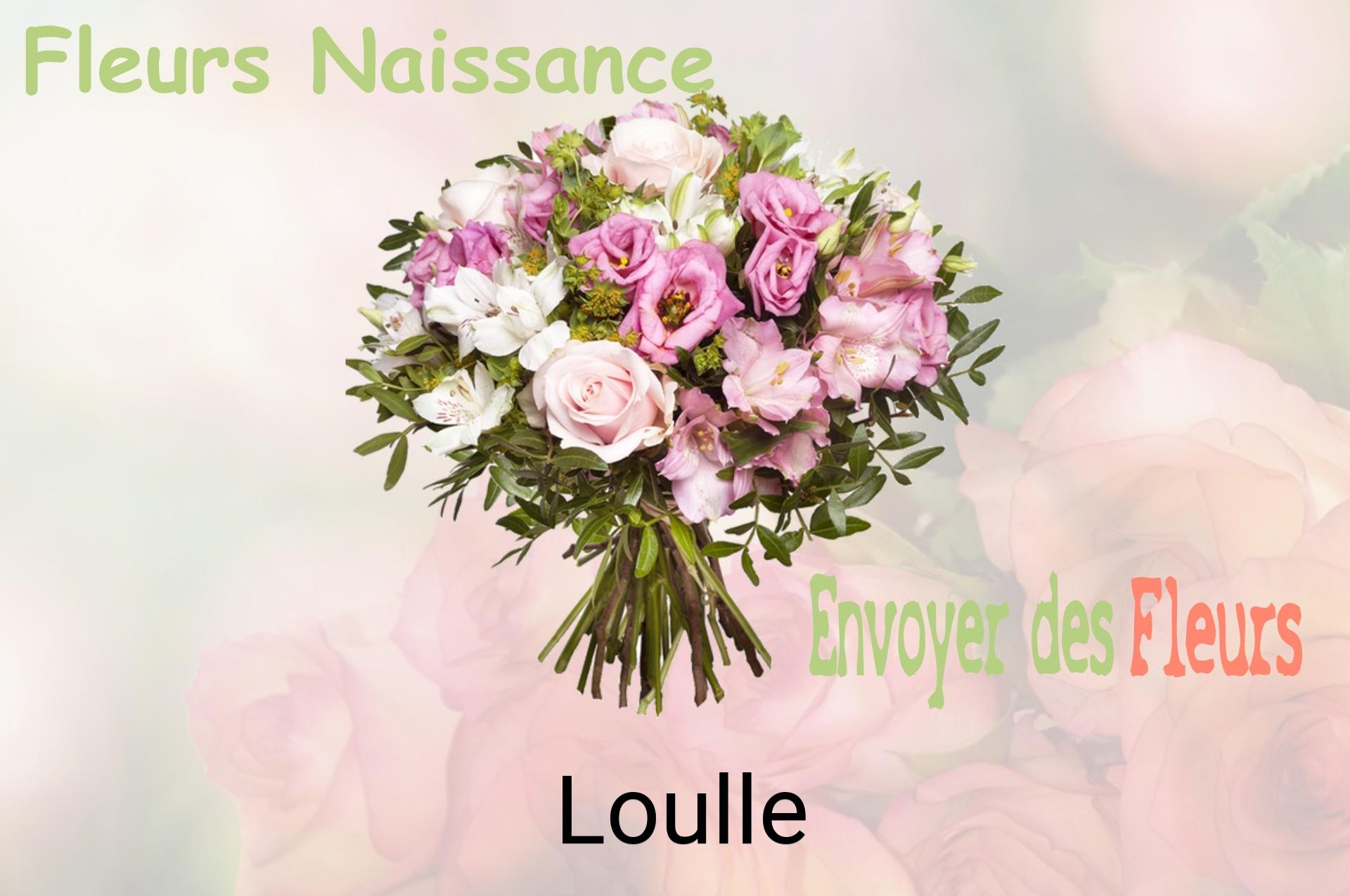 Bouquet de fleurs de naissance livré à Loulle